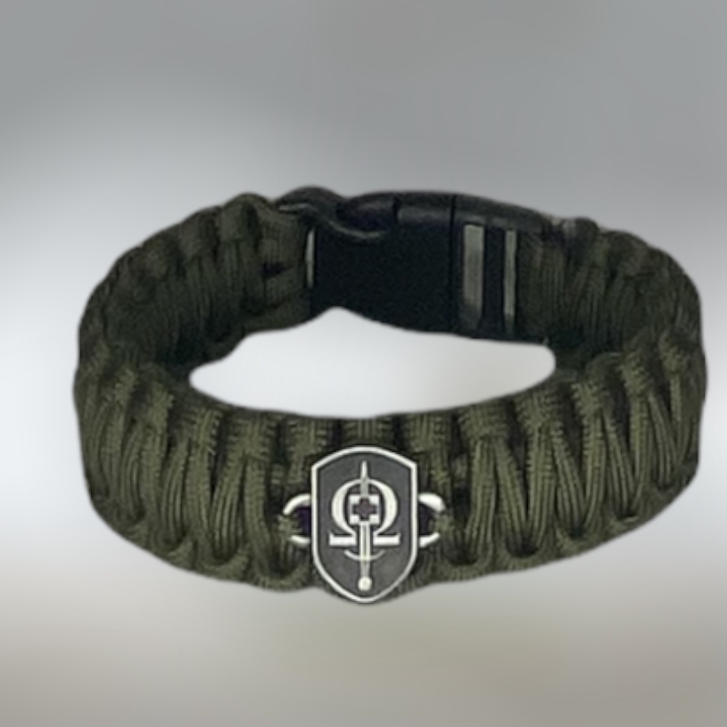 Survival náramek se znakem REGI  Base - černo/červenýi- nový model  