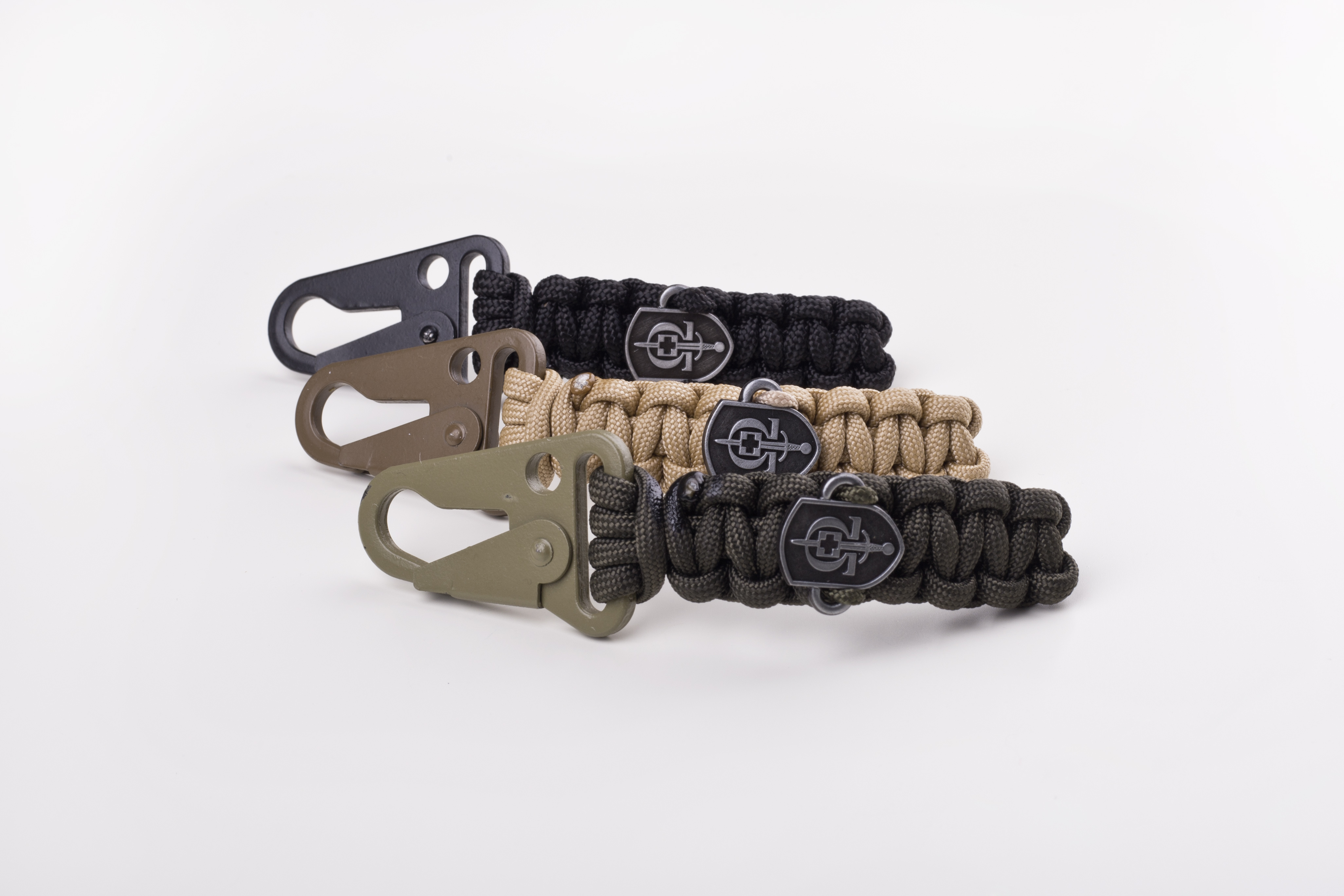 1.0 Snaphook paracord klíčenka khaki