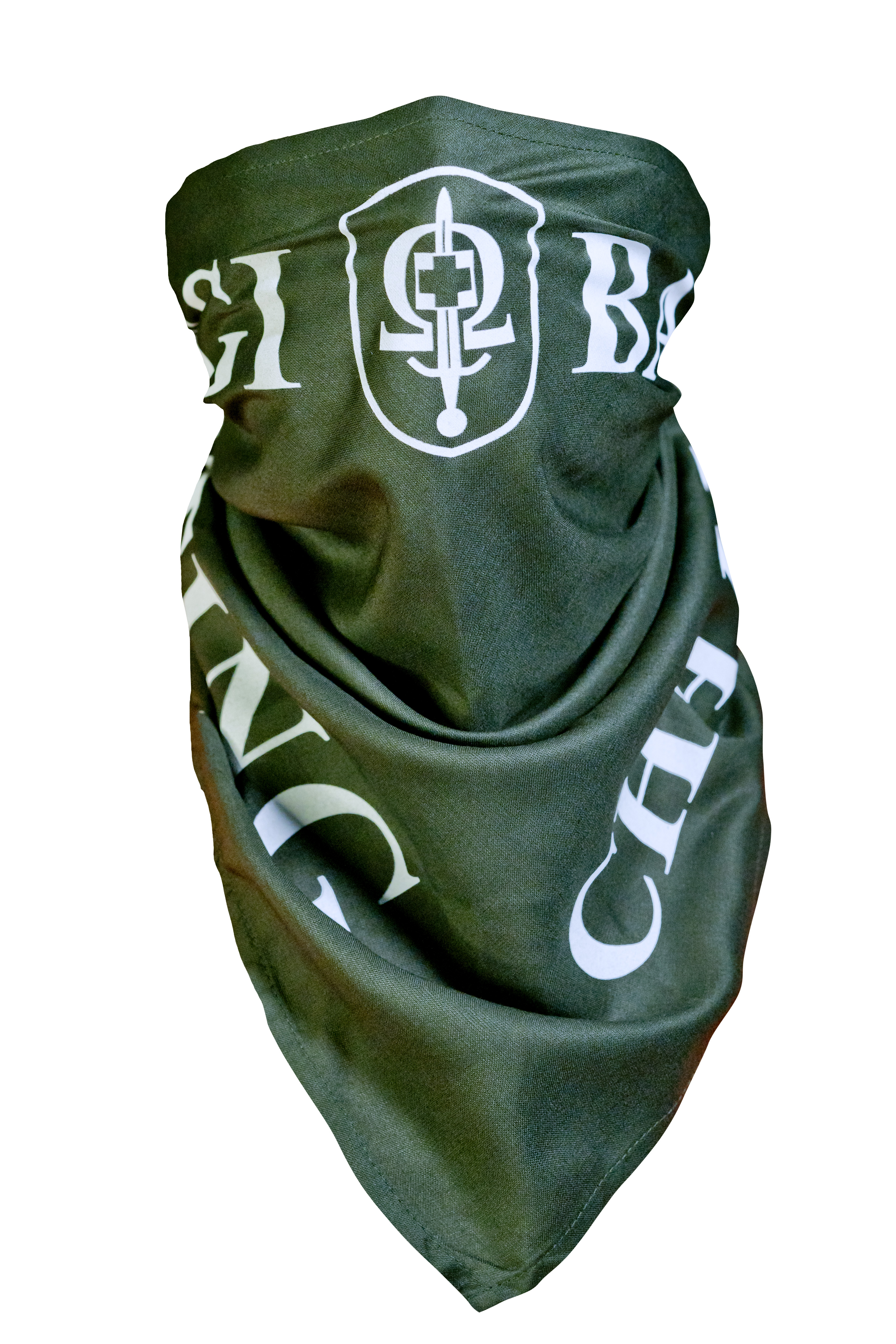 Šátek RBSCH - bílý nápis 