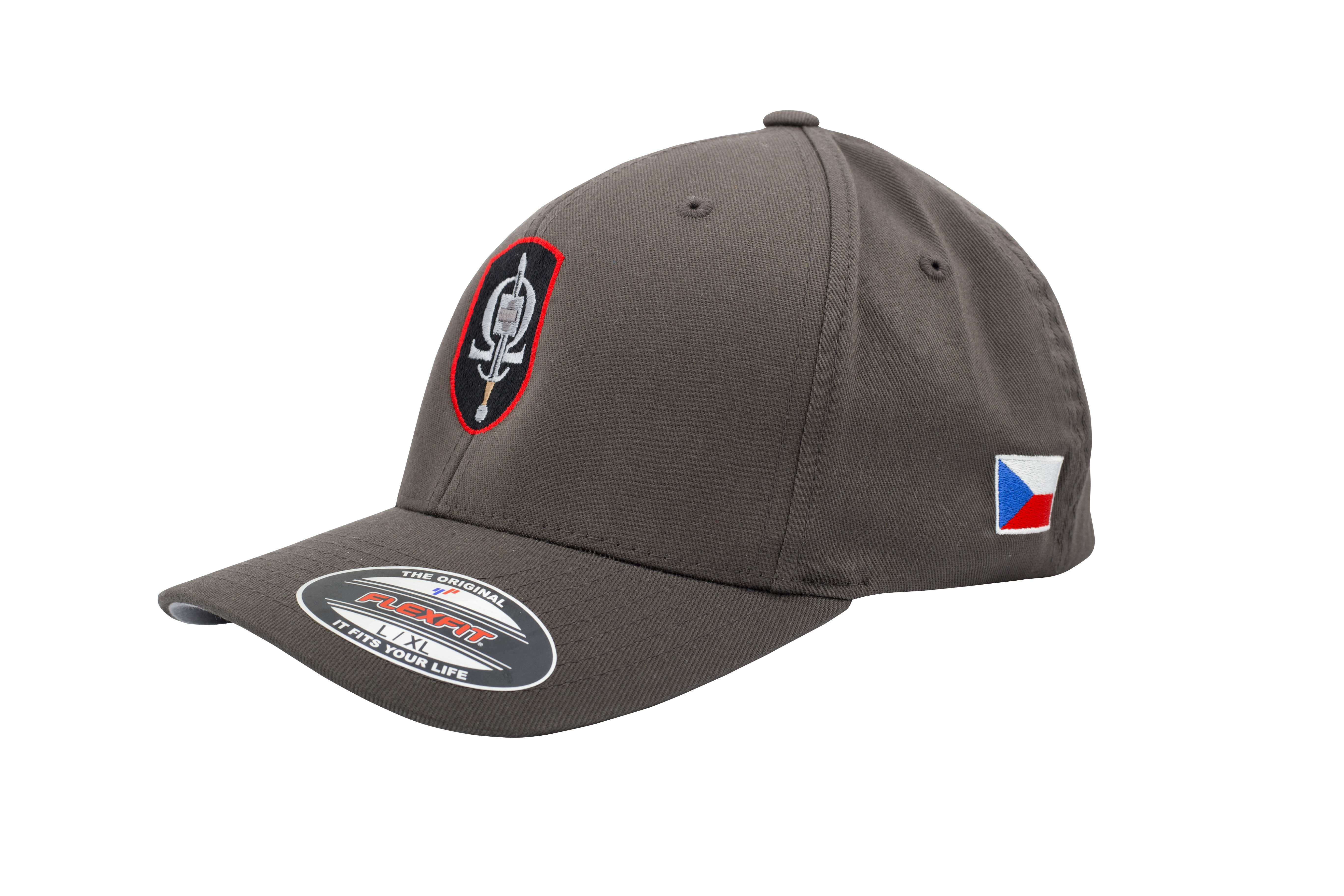 Kšiltovka FLEXIFIT šedá