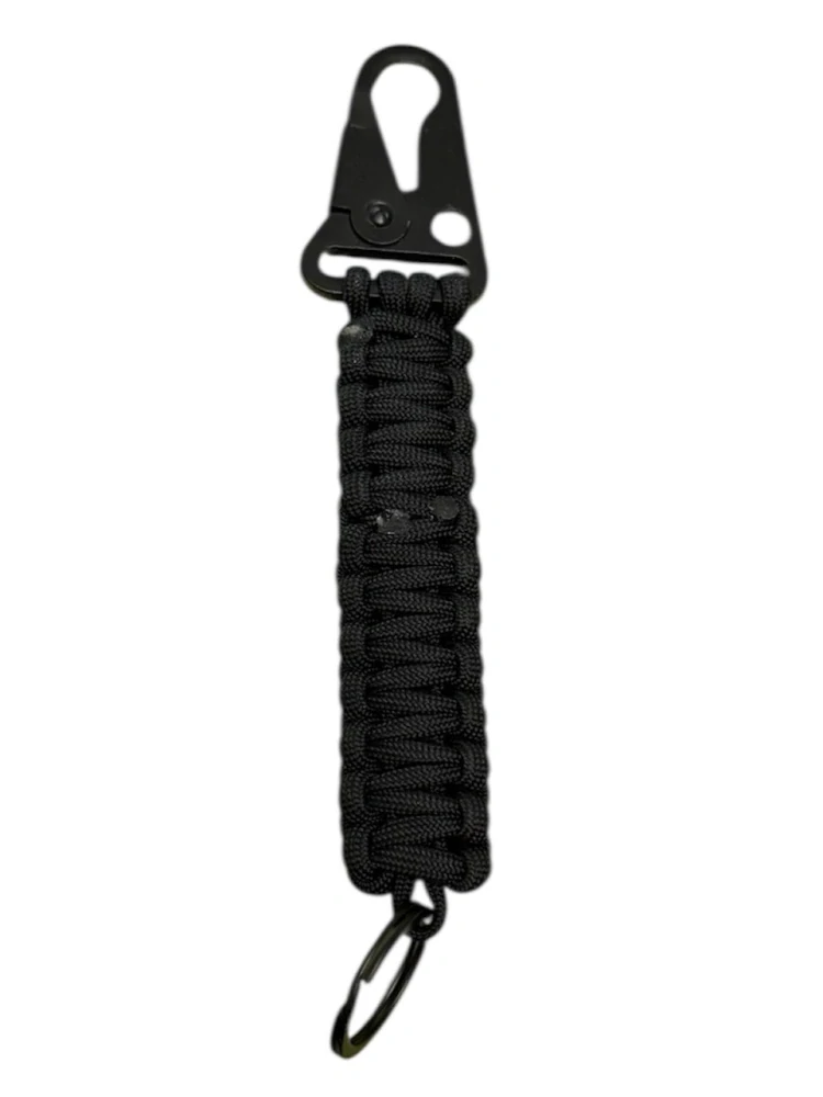 2.0 Snaphook paracord klíčenka černá NOVÝ MODEL